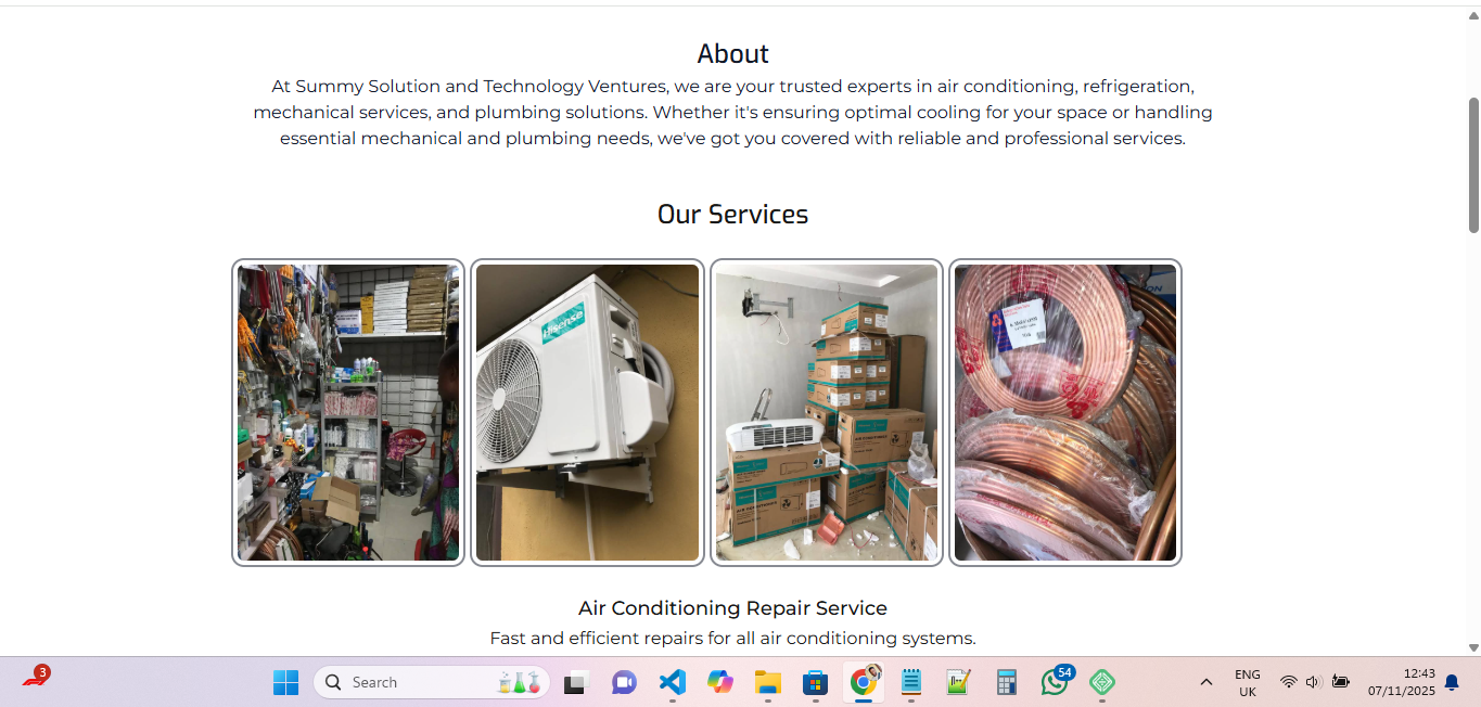 Summy Solution & Technology website